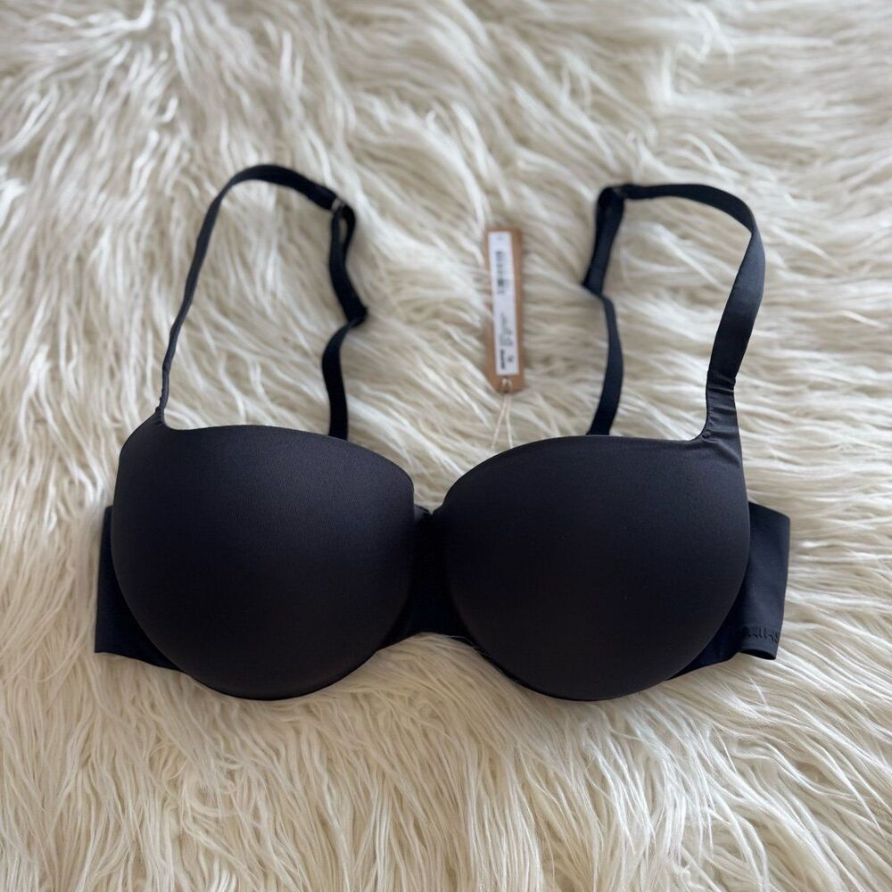 Skims Ultimate Balconette Push Up Bra Onyx Size 36C